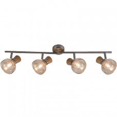 Φωτιστικό Σποτ 4xE14 230V Σατινέ-Ξύλο 955ADDY4/WD